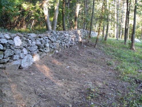 Repairing and OLD farmers wall